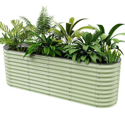 Nossta 32"Tall 8x2Ft Extra Tall Planter Box with Bracing Rods (9 In 1)